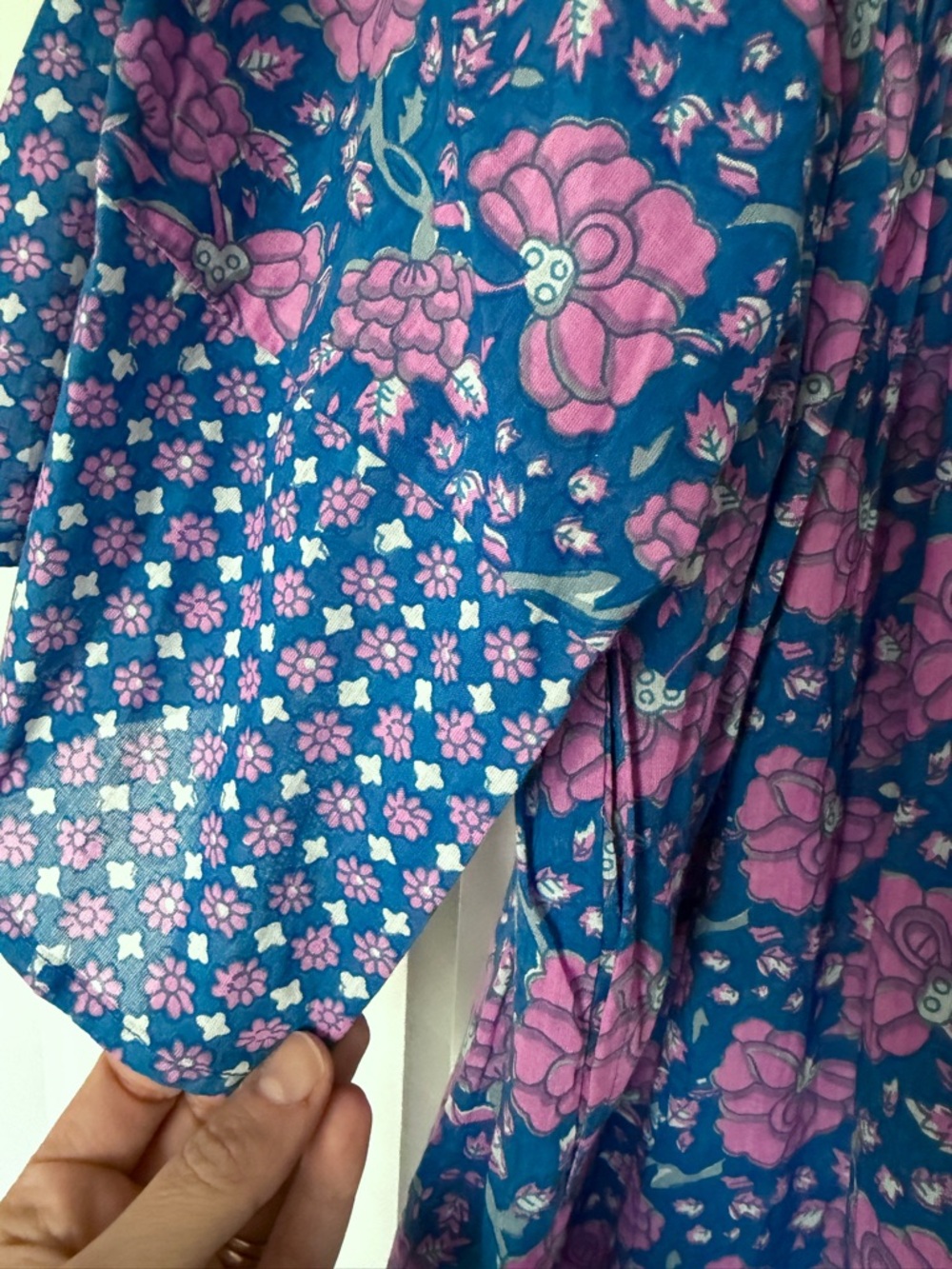 Mille Resort Adele dress in Carnaby floral block print maxi v neck XXS - Picture 5 of 7